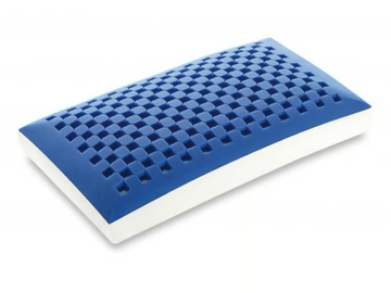 DREAM MEMORY BLUE SAPONETTA - Breathable memory foam pillow with removable cover by Manifattura Falomo - view 2